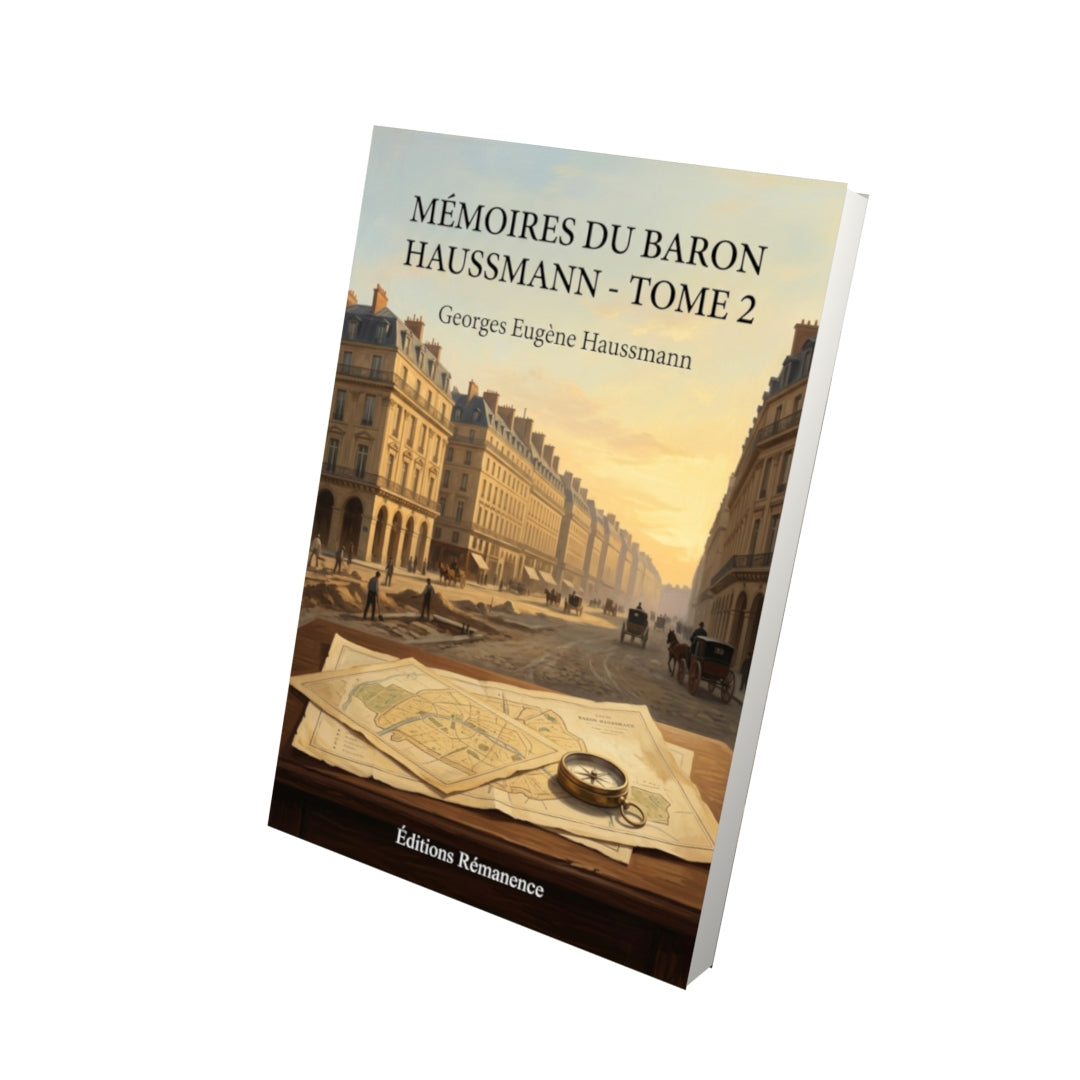 Livre Mémoires du baron Haussmann - Tome 2 par Georges Eugène Haussmann - Vue 3D - Editions Remanence
