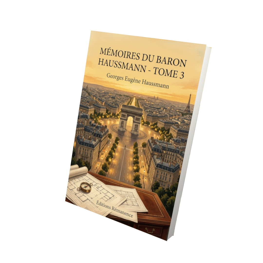 Livre Mémoires du baron Haussmann - Tome 3 par Georges Eugène Haussmann - Vue 3D - Editions Remanence