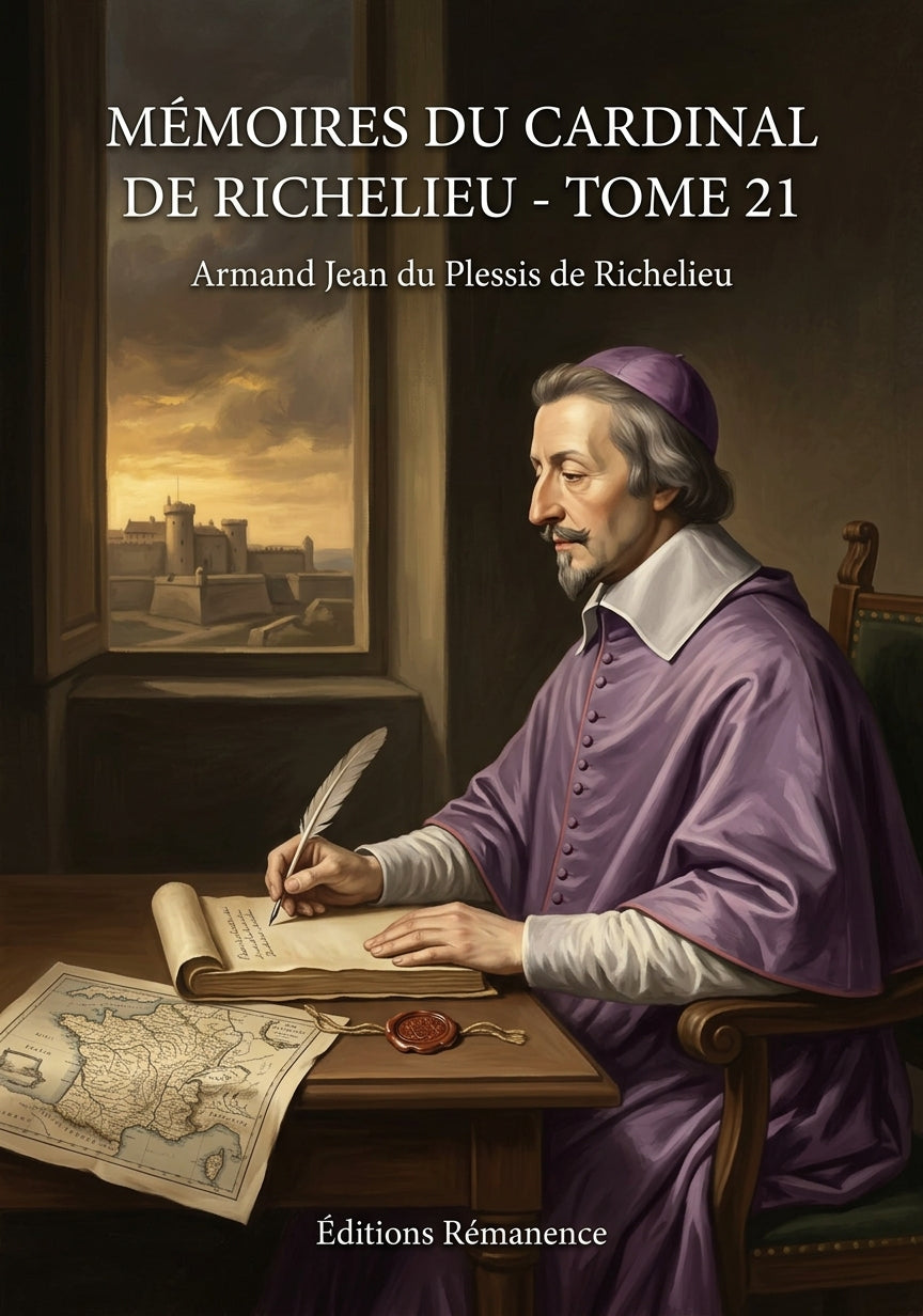 Livre Mémoires du cardinal de Richelieu - Tome 21 par Armand Jean du Plessis de Richelieu - Couverture - Editions Remanence
