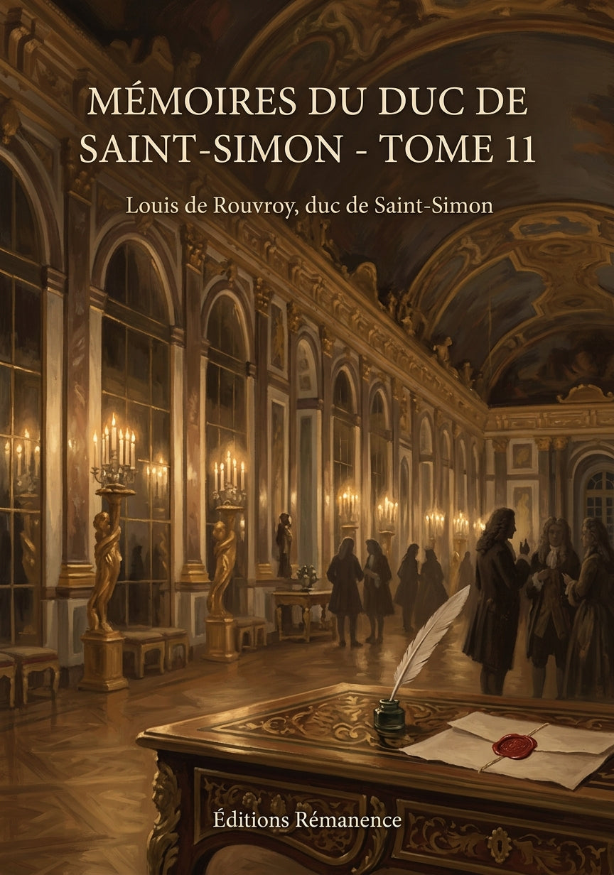 Livre Mémoires du duc de Saint-Simon - Tome 11 par Louis de Rouvroy, duc de Saint-Simon - Couverture - Editions Remanence