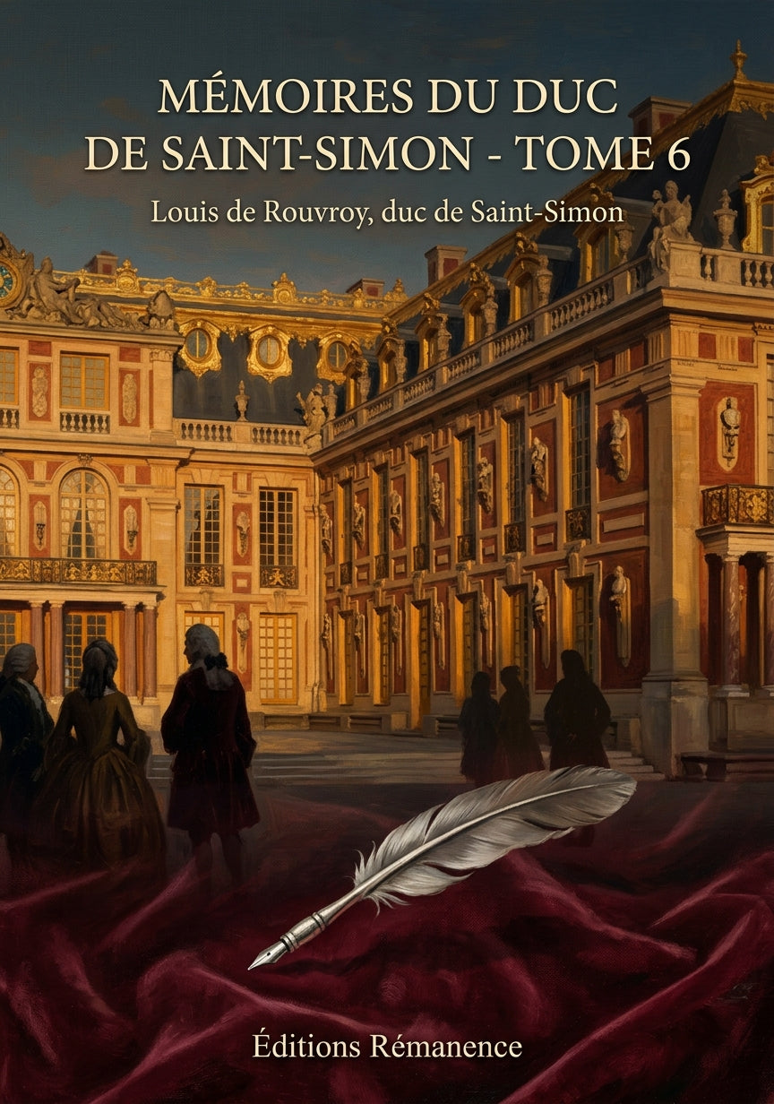 Livre Mémoires du duc de Saint-Simon - Tome 6 par Louis de Rouvroy, duc de Saint-Simon - Couverture - Editions Remanence