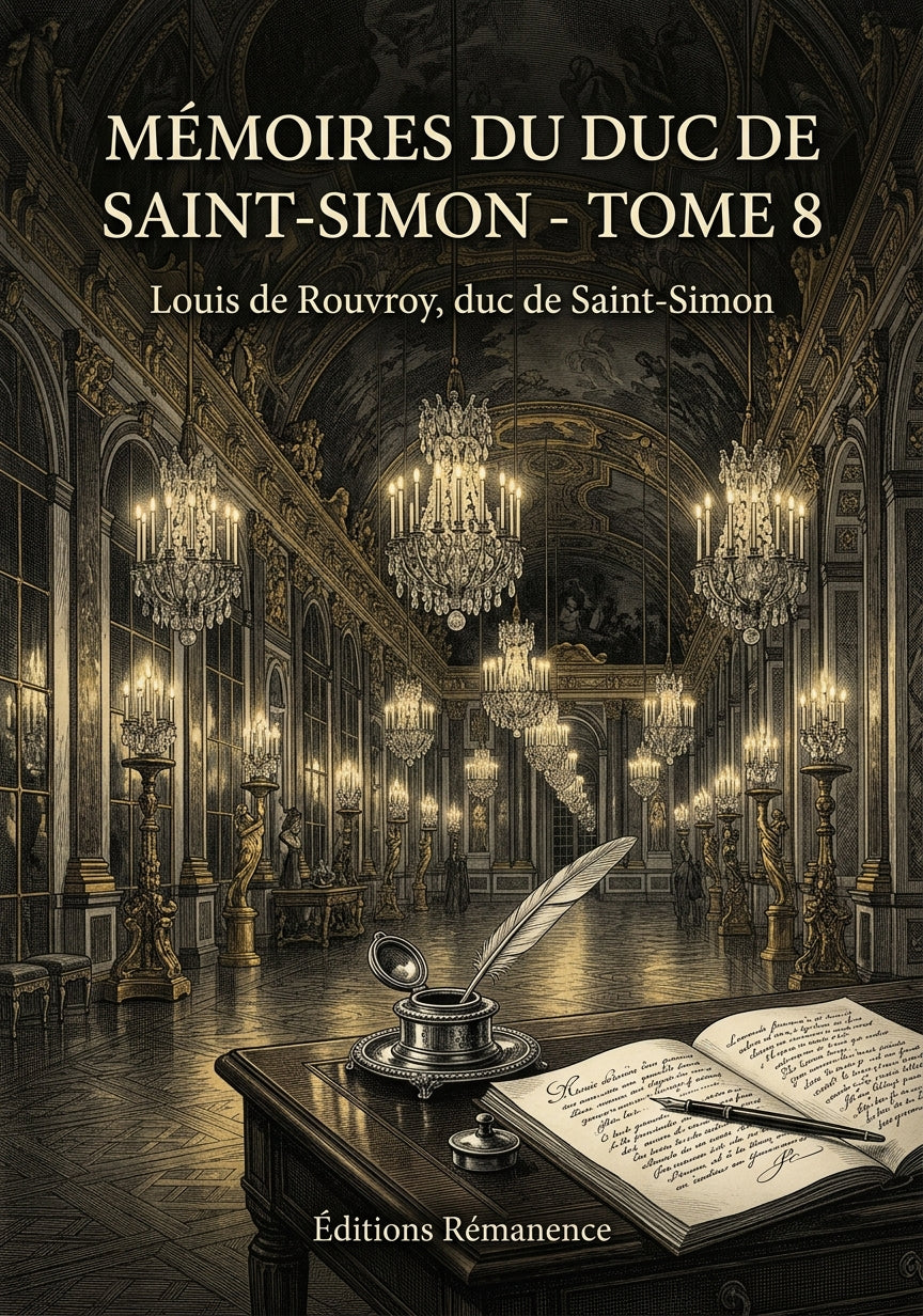 Livre Mémoires du duc de Saint-Simon - Tome 8 par Louis de Rouvroy, duc de Saint-Simon - Couverture - Editions Remanence