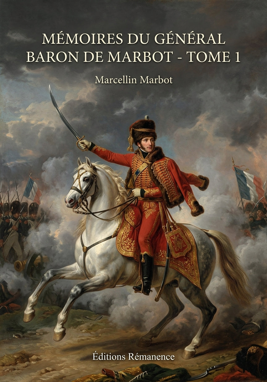 Livre Mémoires du Général Baron de Marbot - Tome 1 par Marcellin Marbot - Couverture - Editions Remanence