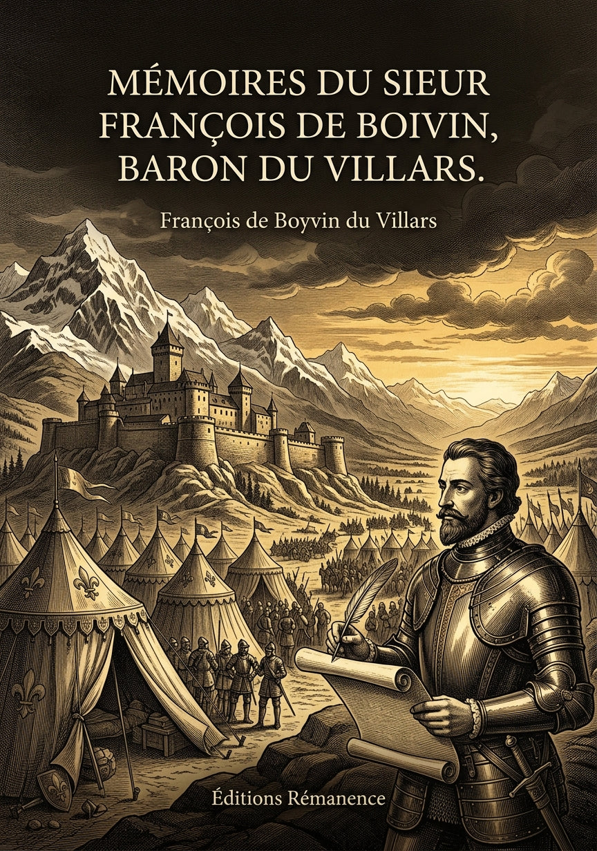 Livre Mémoires du Sieur François de Boivin, baron du Villars. par François de Boyvin du Villars - Couverture - Editions Remanence