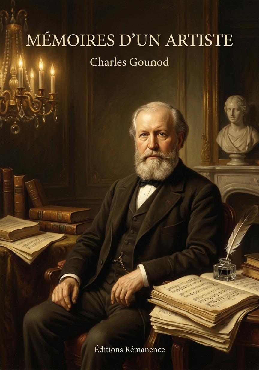 Livre Mémoires d’un artiste par Charles Gounod - Couverture - Editions Remanence