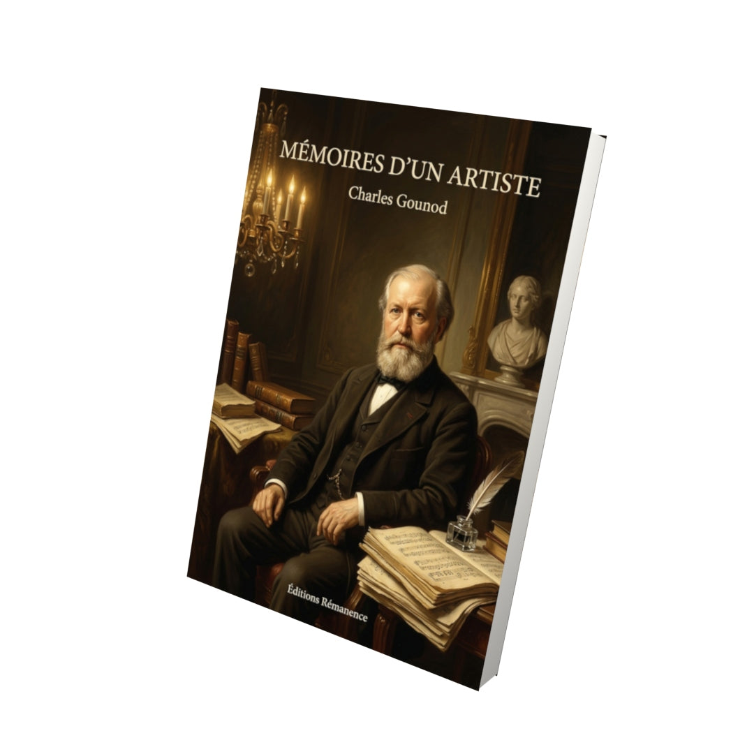 Livre Mémoires d’un artiste par Charles Gounod - Vue 3D - Editions Remanence