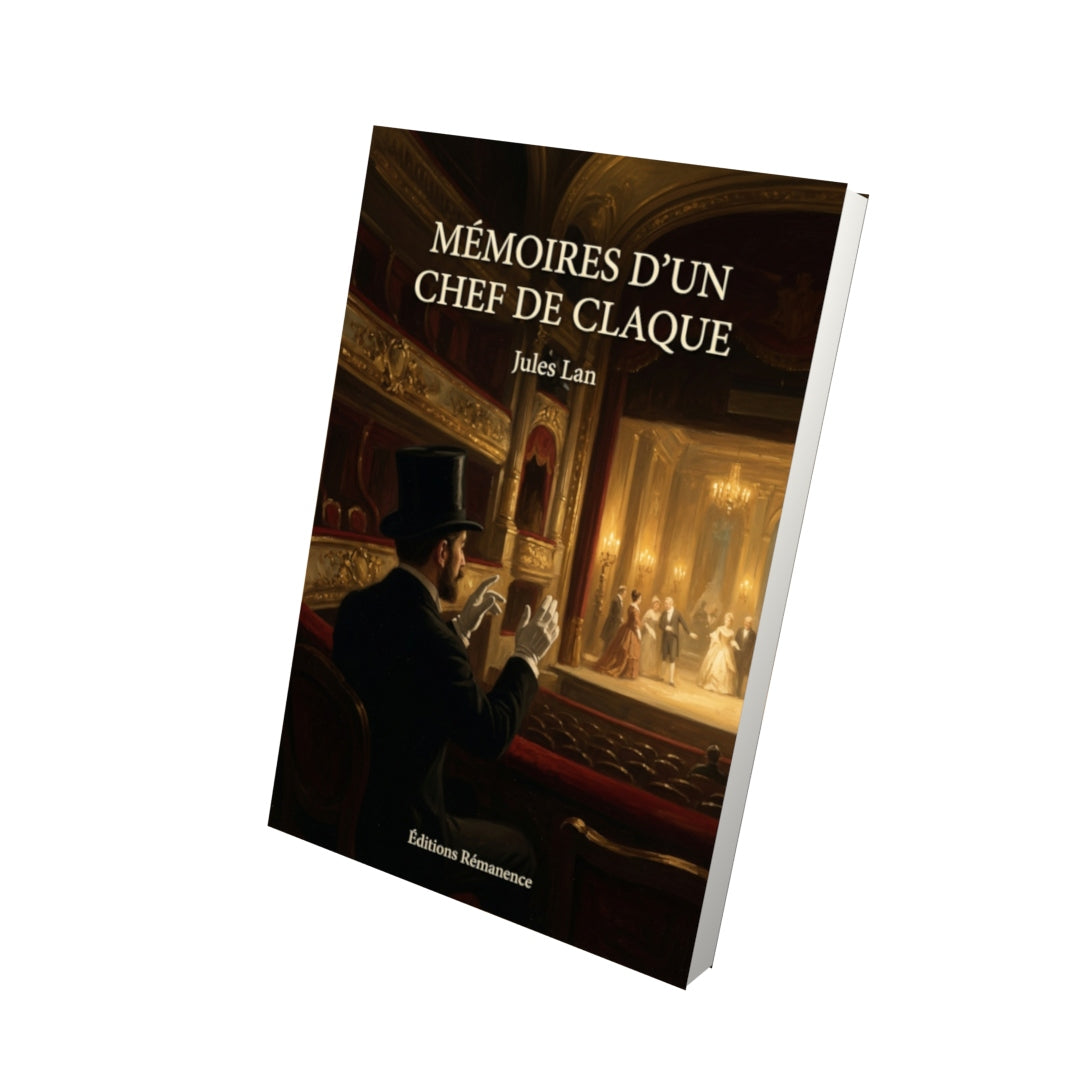 Livre Mémoires d’un chef de claque par Jules Lan - Vue 3D - Editions Remanence