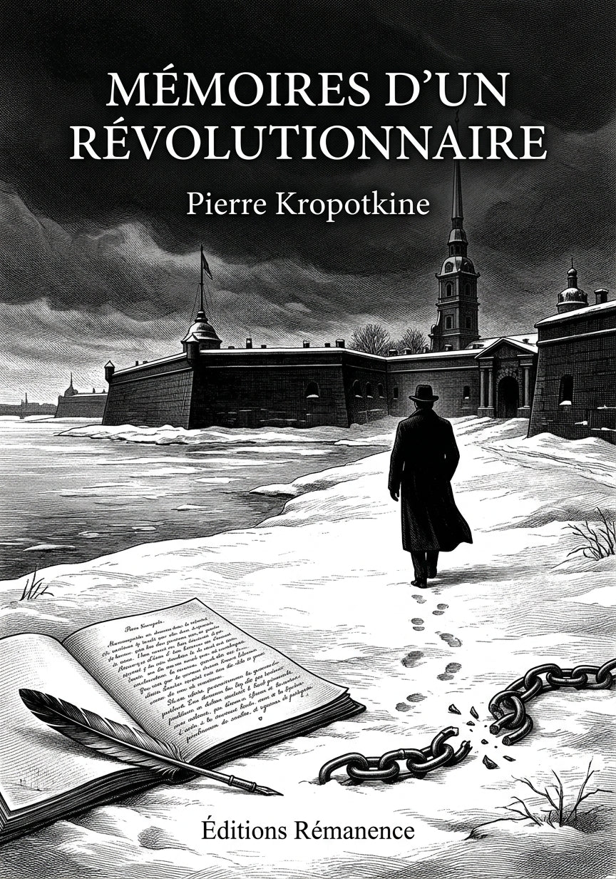 Livre Mémoires d’un révolutionnaire par Pierre Kropotkine - Couverture - Editions Remanence