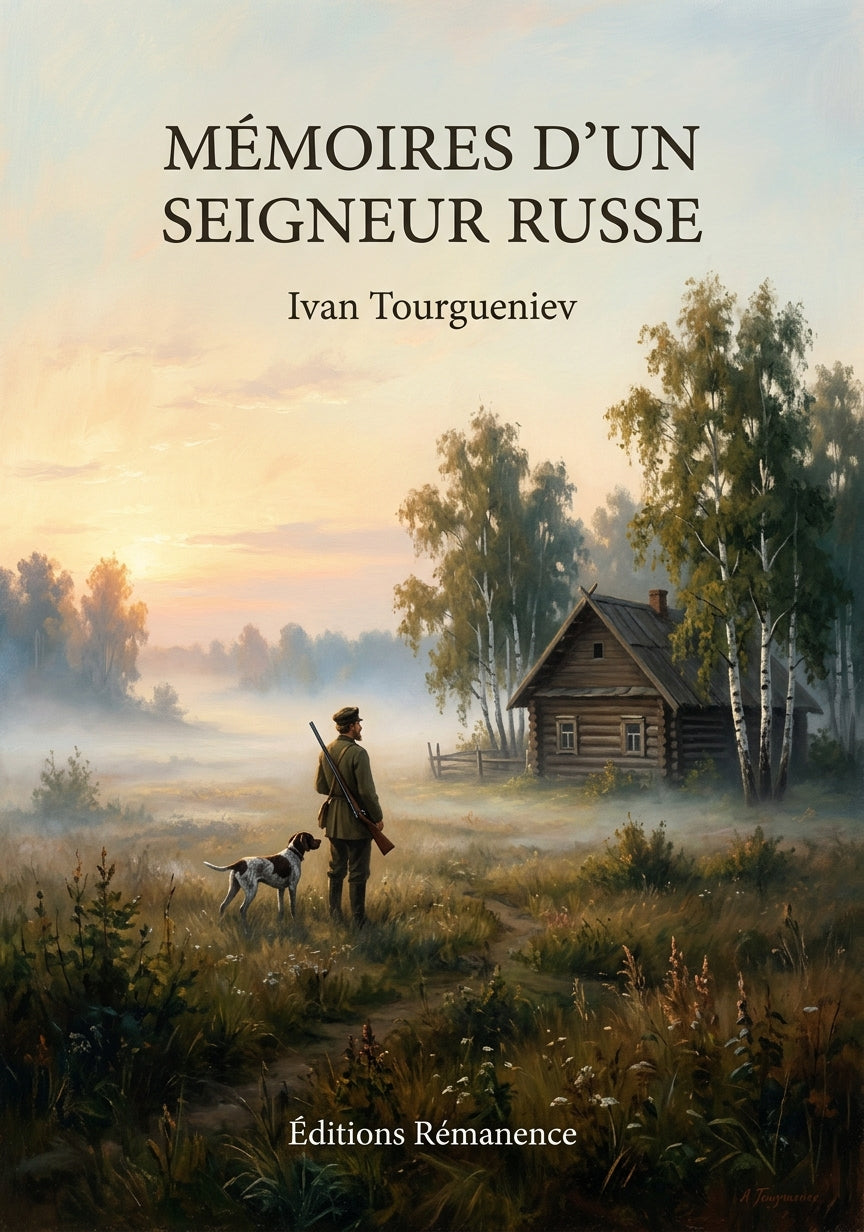 Livre Mémoires d’un seigneur russe par Ivan Tourgueniev - Couverture - Editions Remanence