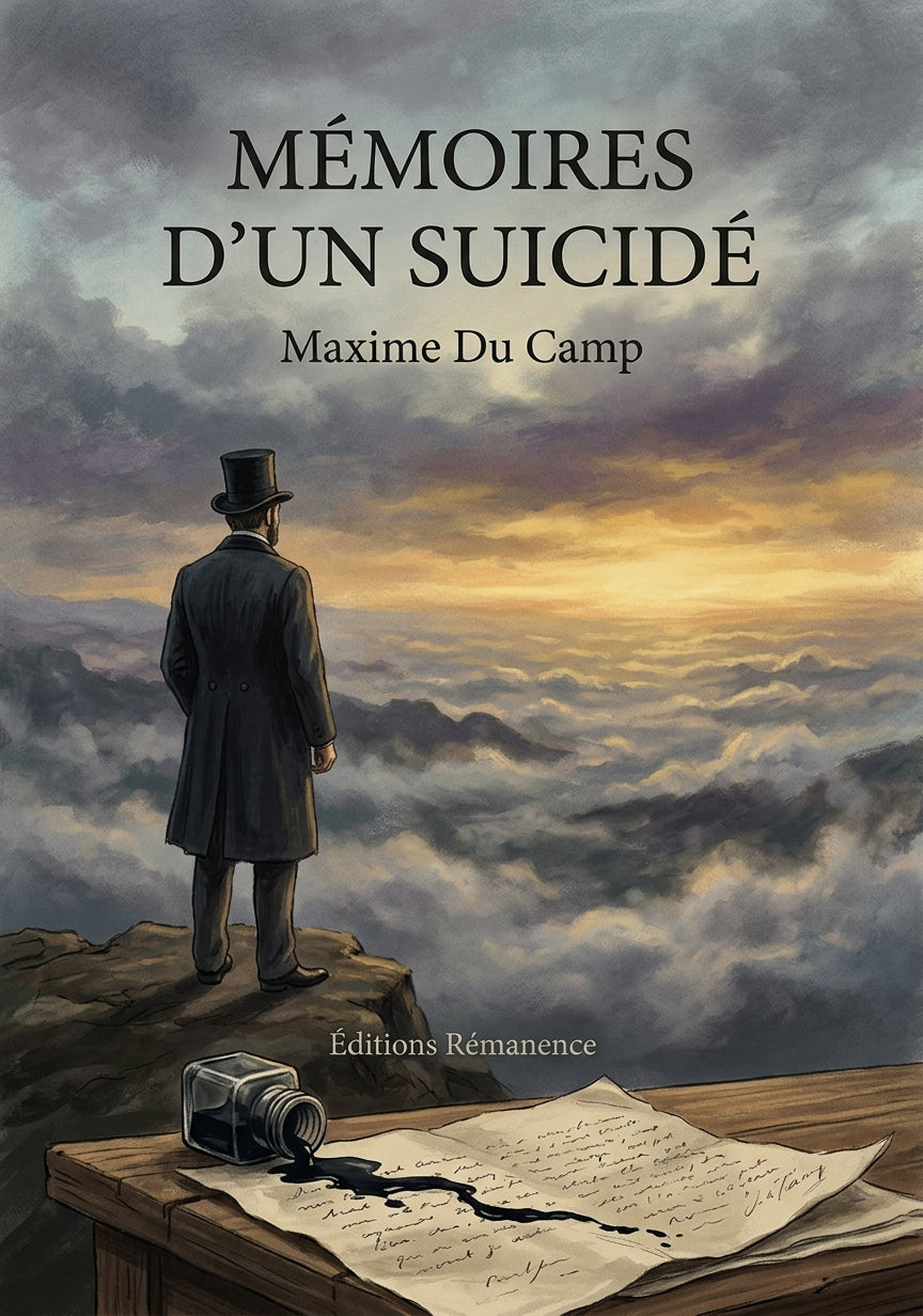 Livre Mémoires d’un suicidé par Maxime Du Camp - Couverture - Editions Remanence