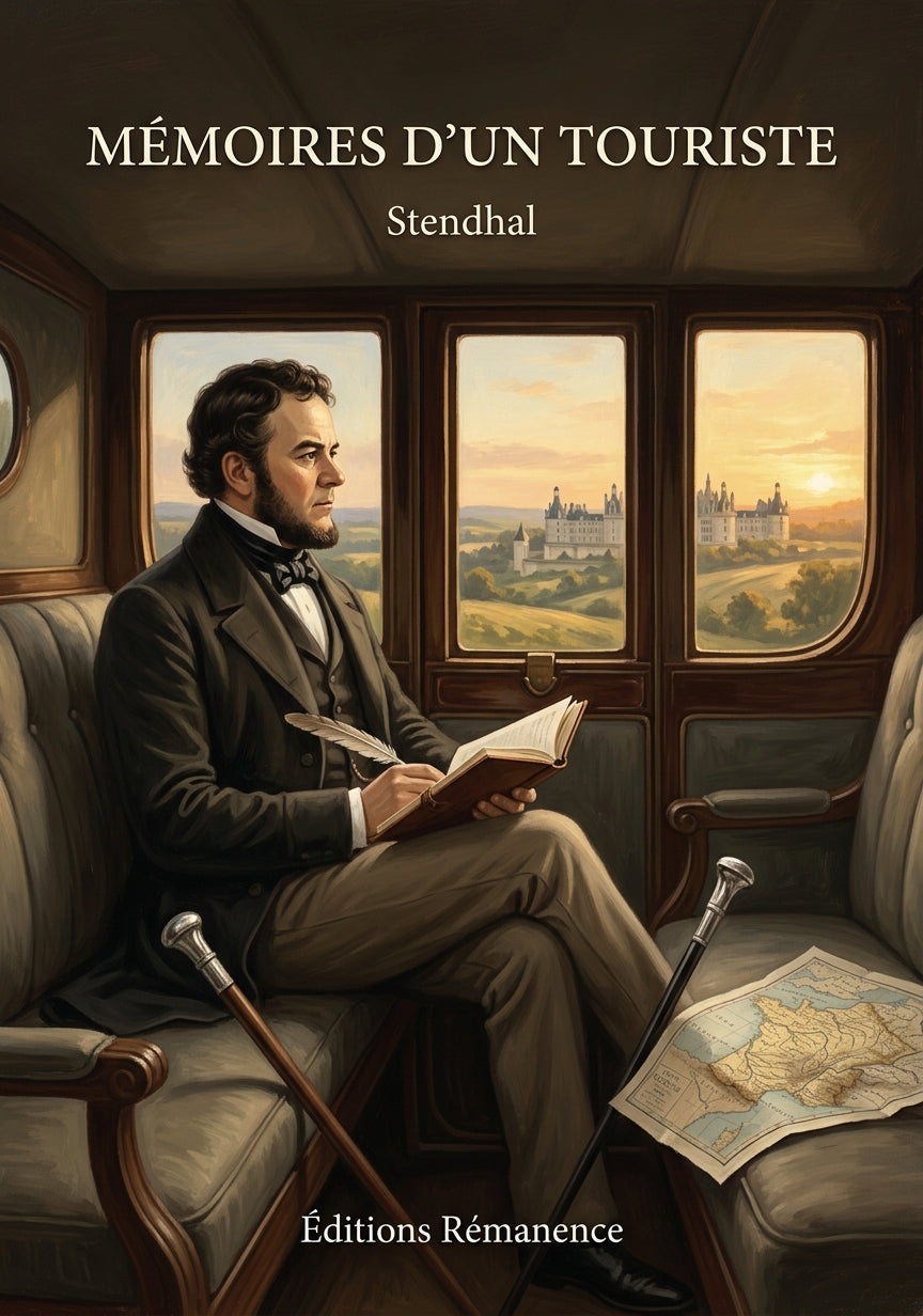 Livre Mémoires d’un Touriste par Stendhal - Couverture - Editions Remanence