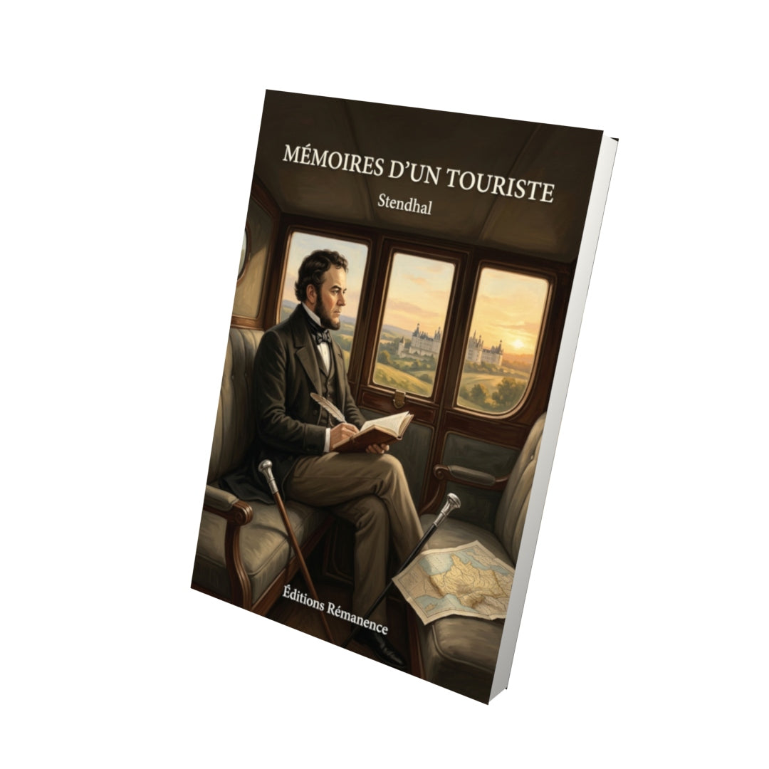 Livre Mémoires d’un Touriste par Stendhal - Vue 3D - Editions Remanence