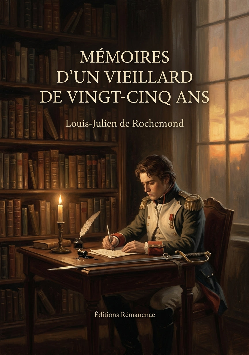 Livre Mémoires d’un vieillard de vingt-cinq ans par Louis-Julien de Rochemond - Couverture - Editions Remanence