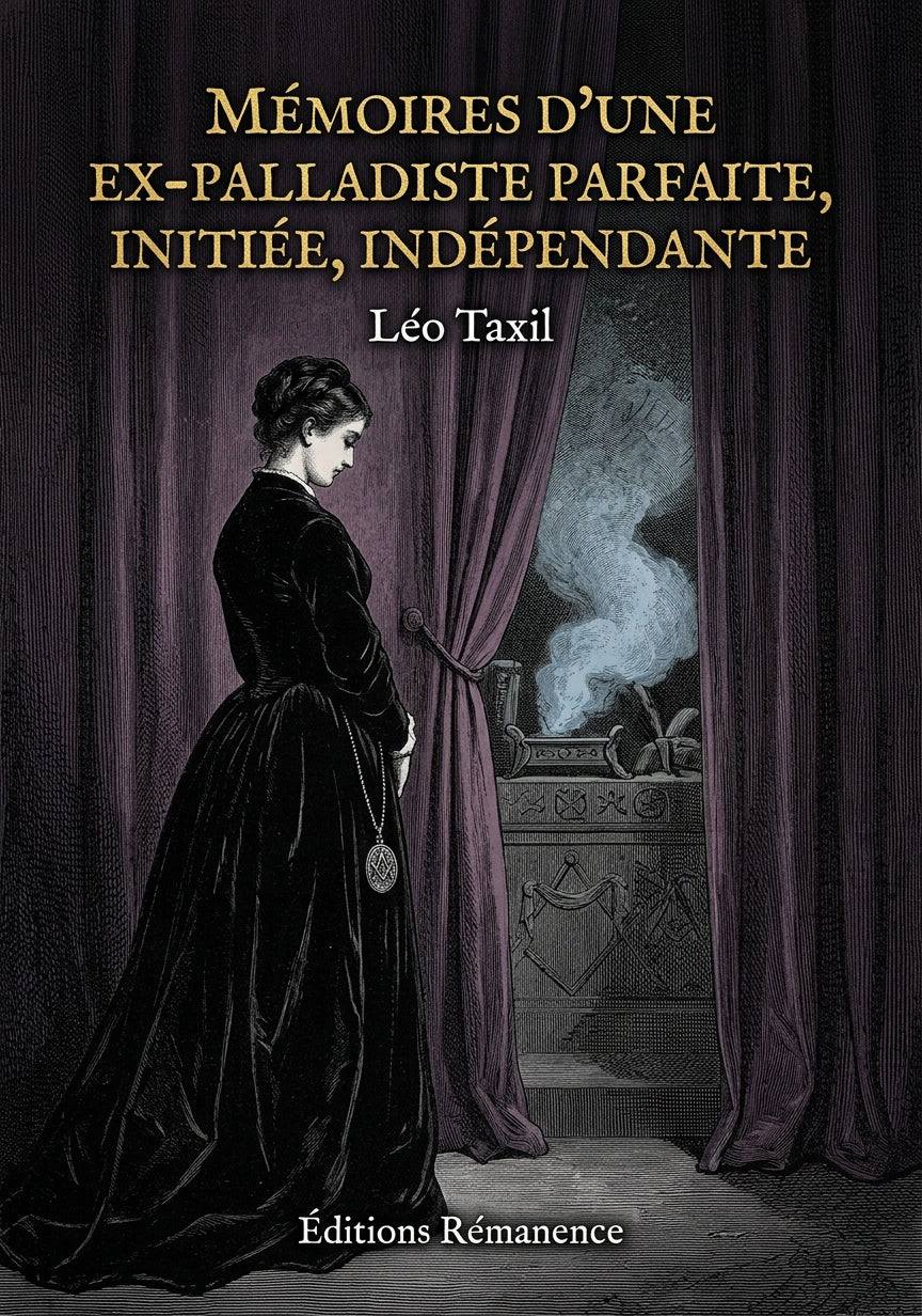 Livre Mémoires d’une ex-palladiste parfaite, initiée, indépendante par Léo Taxil - Couverture - Editions Remanence