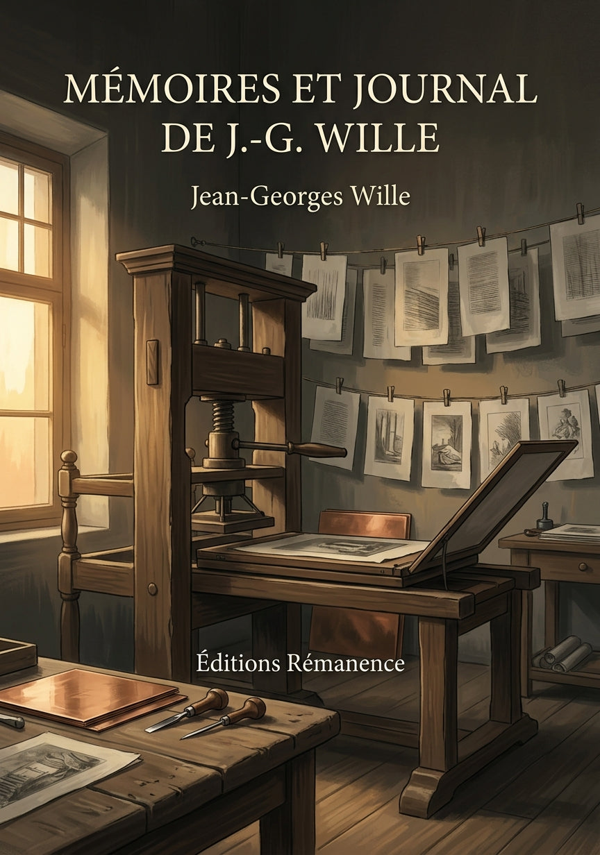 Livre Mémoires et journal de J.-G. Wille par Jean-Georges Wille - Couverture - Editions Remanence