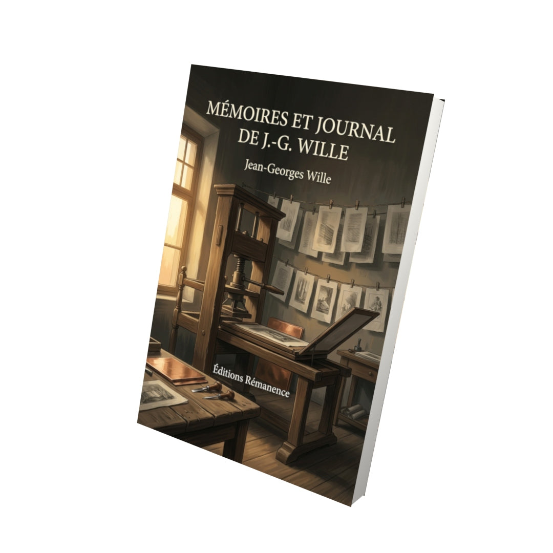 Livre Mémoires et journal de J.-G. Wille par Jean-Georges Wille - Vue 3D - Editions Remanence
