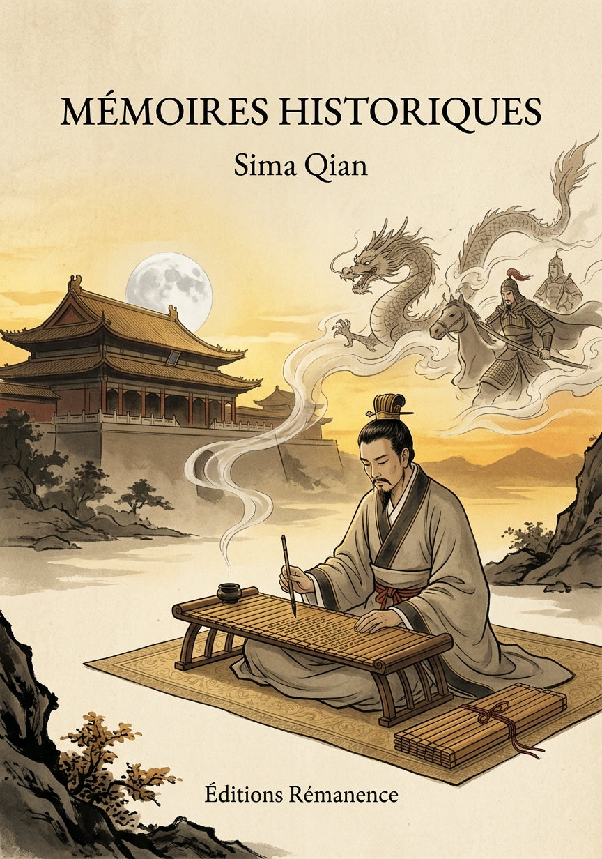Livre Mémoires historiques par Sima Qian - Couverture - Editions Remanence