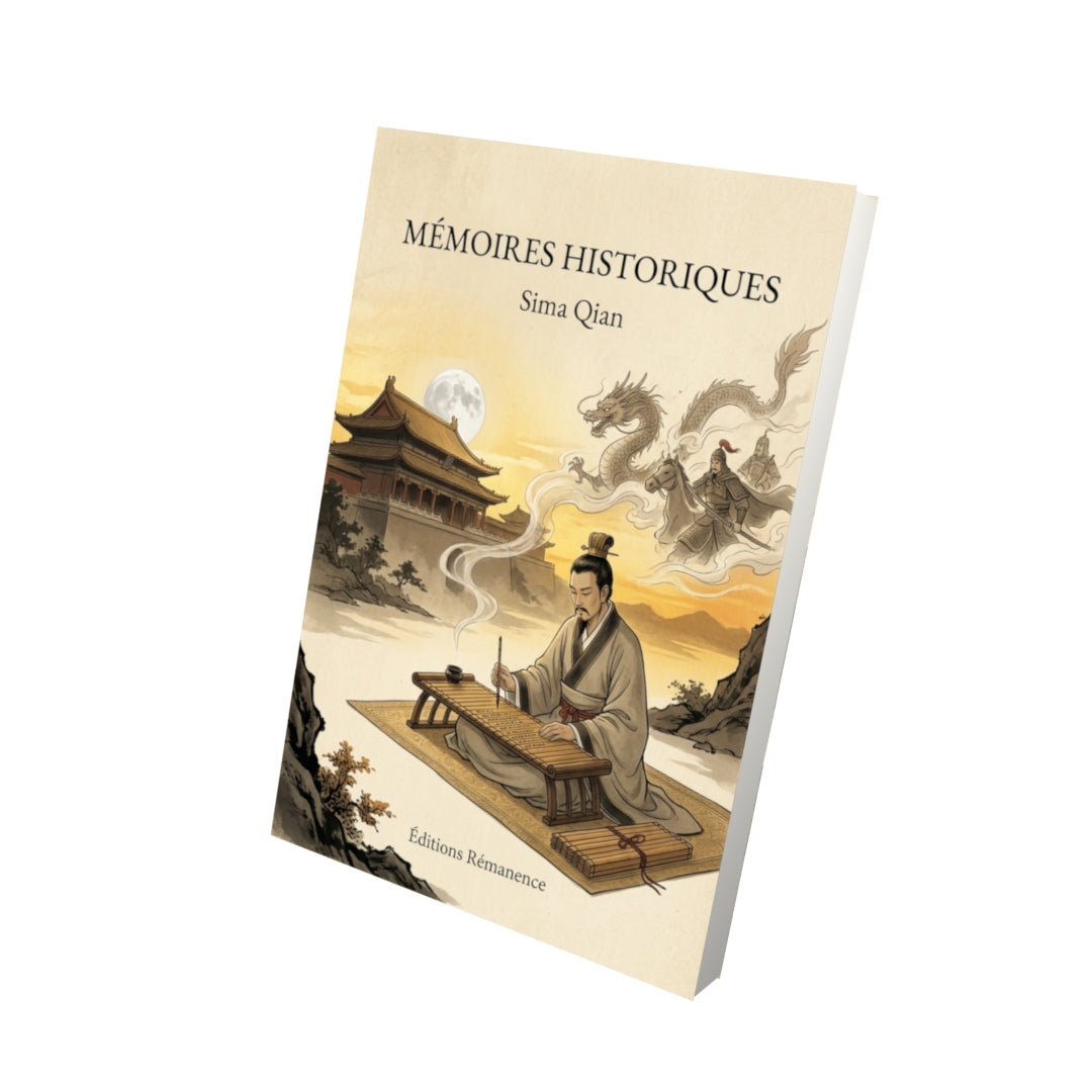 Livre Mémoires historiques par Sima Qian - Vue 3D - Editions Remanence