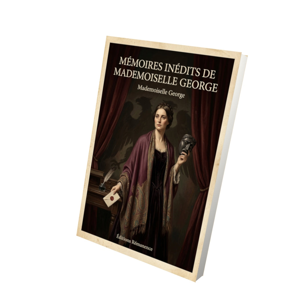 Livre Mémoires inédits de Mademoiselle George - Mademoiselle George - Vue 3D - Editions Remanence