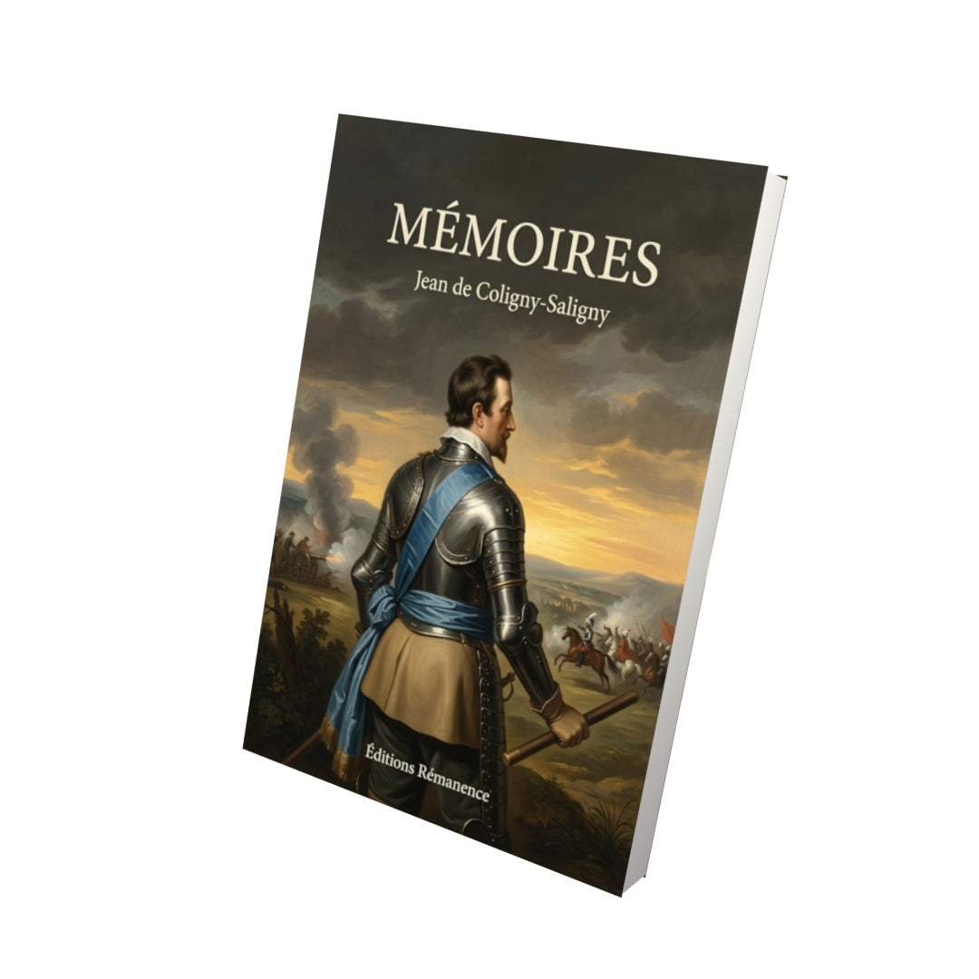 Livre Mémoires par Jean de Coligny-Saligny - Vue 3D - Editions Remanence