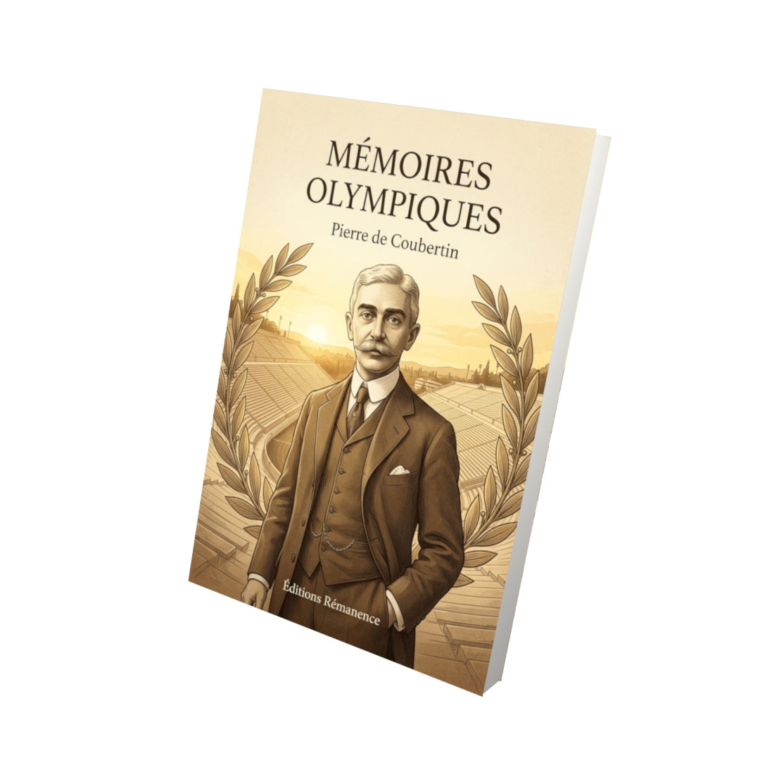 Livre Mémoires olympiques par Pierre de Coubertin - Vue 3D - Editions Remanence