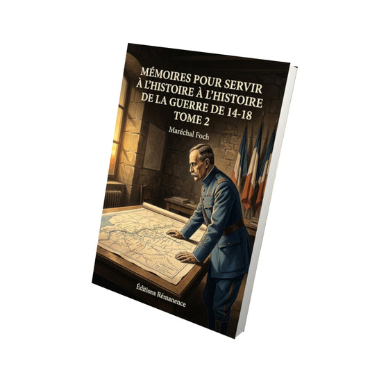 Livre Mémoires pour servir à l'histoire de la guerre de 14-18 Tome 2 - Maréchal Foch - Vue 3D - Editions Remanence
