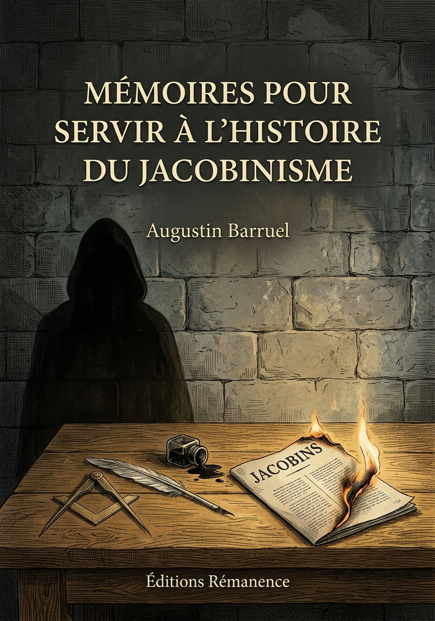 Livre Mémoires pour servir à l’histoire du jacobinisme par Augustin Barruel - Couverture - Editions Remanence