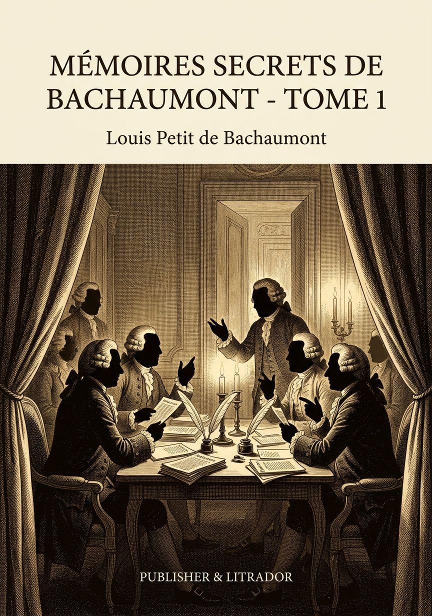 Livre Mémoires secrets de Bachaumont - Tome 1 par Louis Petit de Bachaumont - Couverture - Editions Remanence