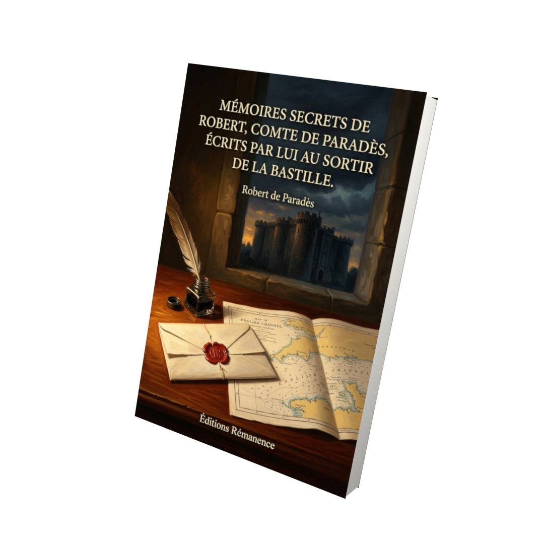 Livre Mémoires secrets de Robert, comte de Paradès, écrits par lui au sortir de la Bastille. par Robert de Paradès - Vue 3D - Editions Remanence
