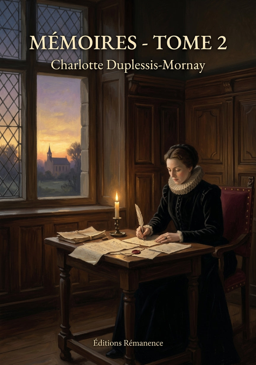Livre Mémoires - Tome 2 par Charlotte Duplessis-Mornay - Couverture - Editions Remanence