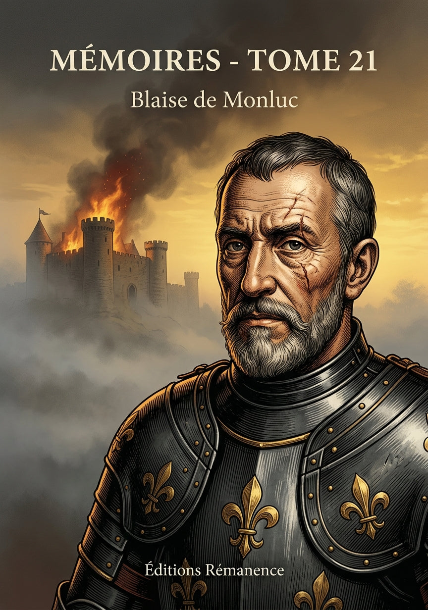 Livre Mémoires - Tome 21 par Blaise de Monluc - Couverture - Editions Remanence