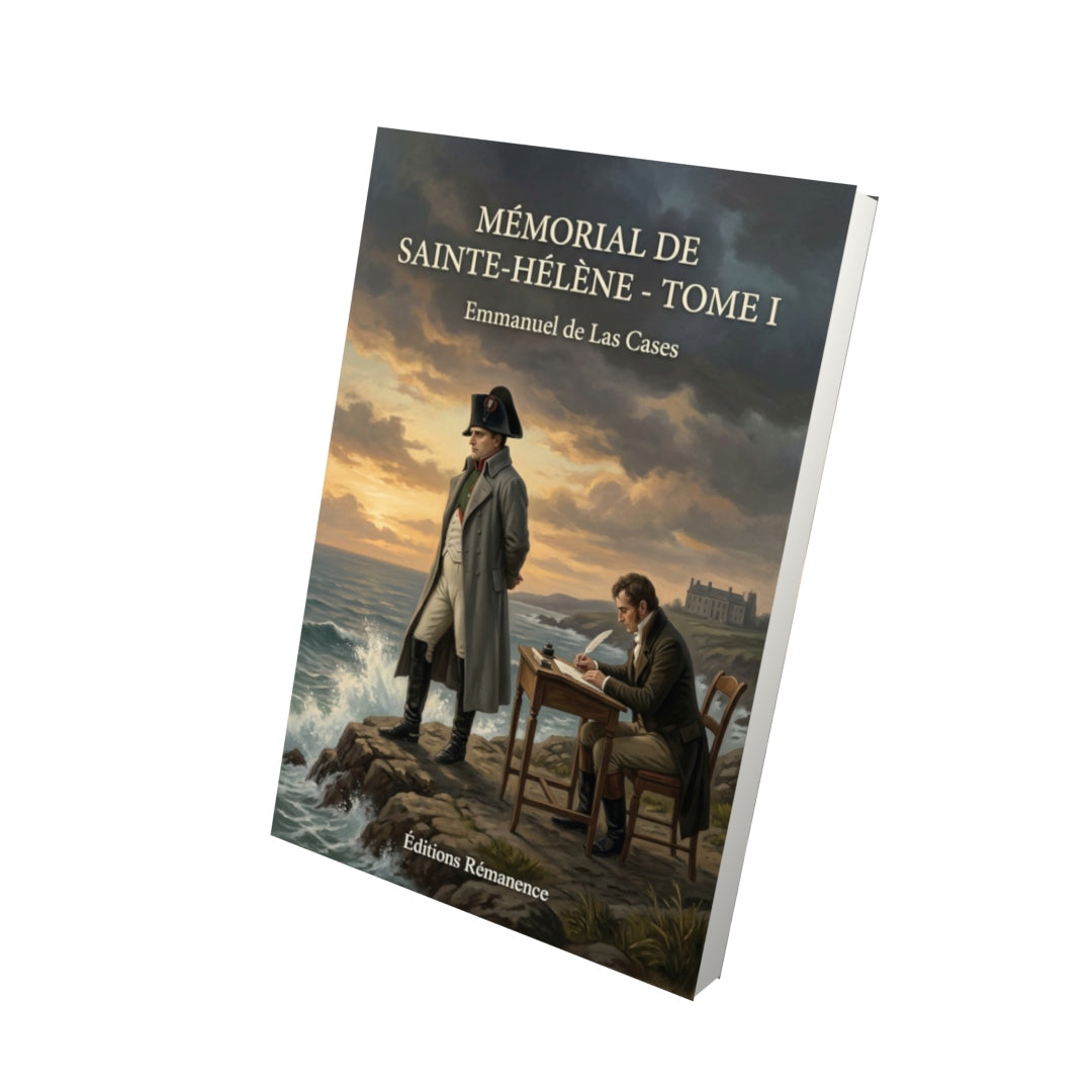 Livre Mémorial de Sainte-Hélène - Tome I par Emmanuel de Las Cases - Vue 3D - Editions Remanence