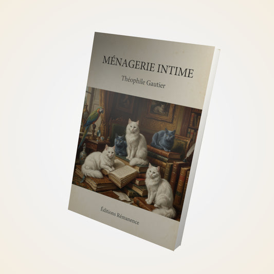 Livre Ménagerie intime - Théophile Gautier - Couverture 3D