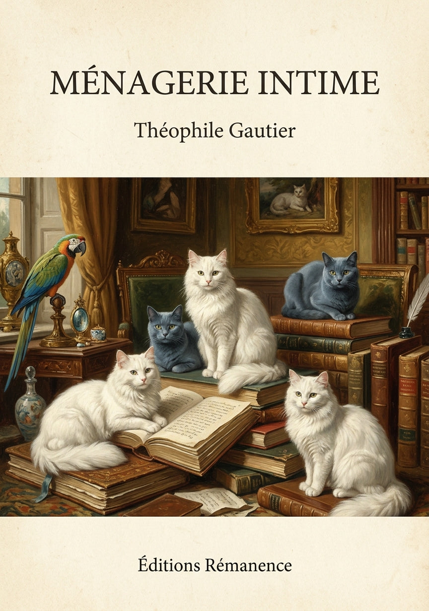 Ménagerie intime - Théophile Gautier (Couverture)