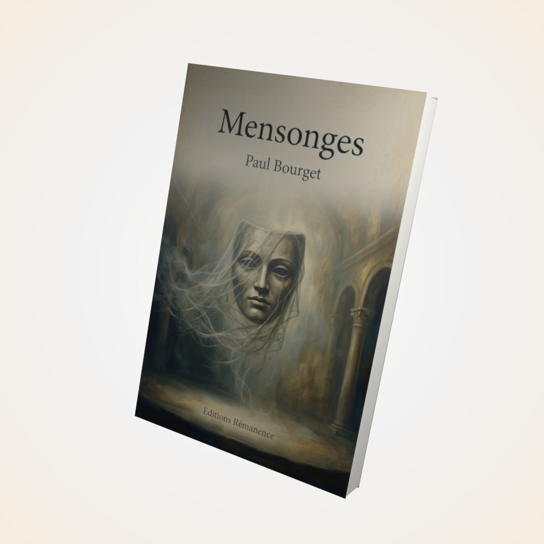 Livre Mensonges – Paul Bourget - Couverture 3D