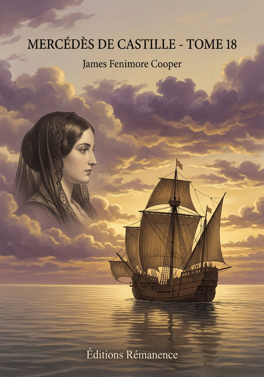 Livre Mercédès de Castille - Tome 18 par James Fenimore Cooper - Couverture - Editions Remanence