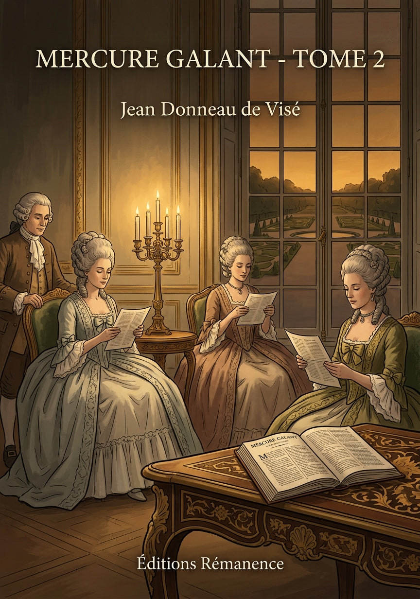 Livre Mercure galant - Tome 2 par Jean Donneau de Visé - Couverture - Editions Remanence