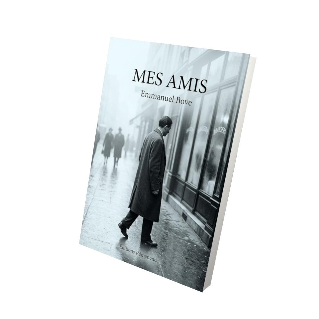 Livre Mes Amis par Emmanuel Bove - Vue 3D - Editions Remanence