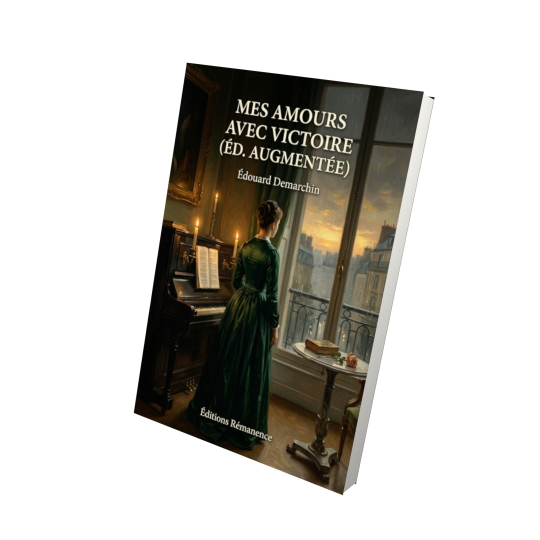 Livre Mes amours avec Victoire (éd. augmentée) par Édouard Demarchin - Vue 3D - Editions Remanence