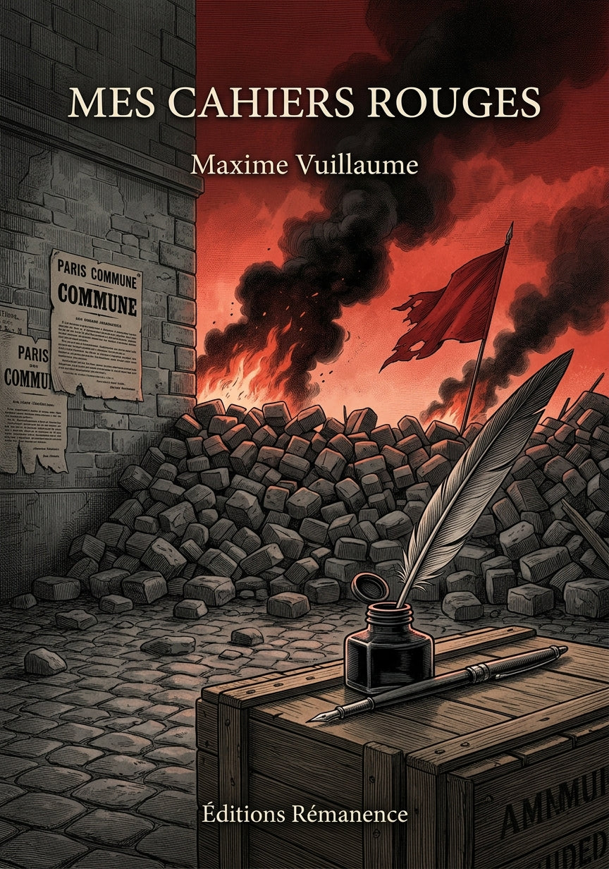 Livre Mes Cahiers rouges par Maxime Vuillaume - Couverture - Editions Remanence