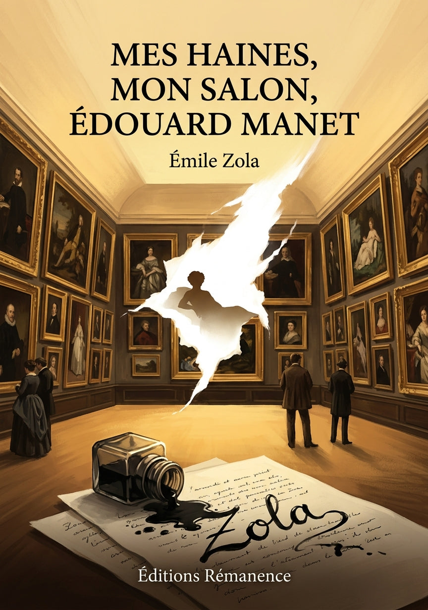 Livre Mes haines, Mon Salon, Édouard Manet par Émile Zola - Couverture - Editions Remanence