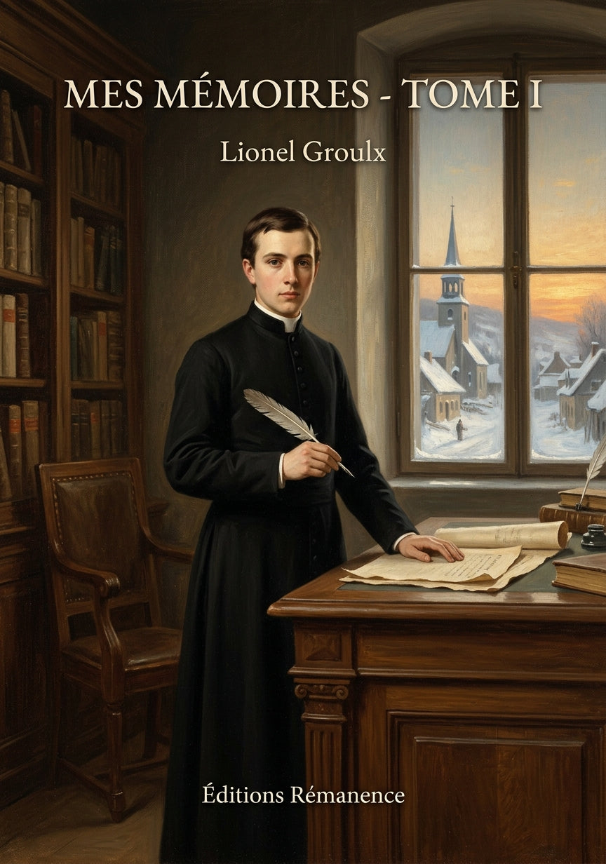 Livre Mes mémoires - Tome I par Lionel Groulx - Couverture - Editions Remanence