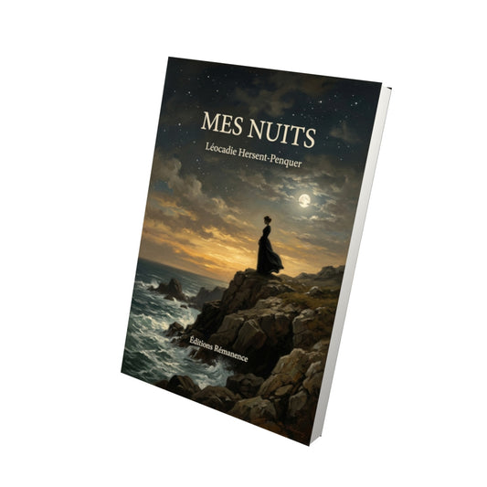 Livre Mes Nuits par Léocadie Hersent-Penquer - Vue 3D - Editions Remanence