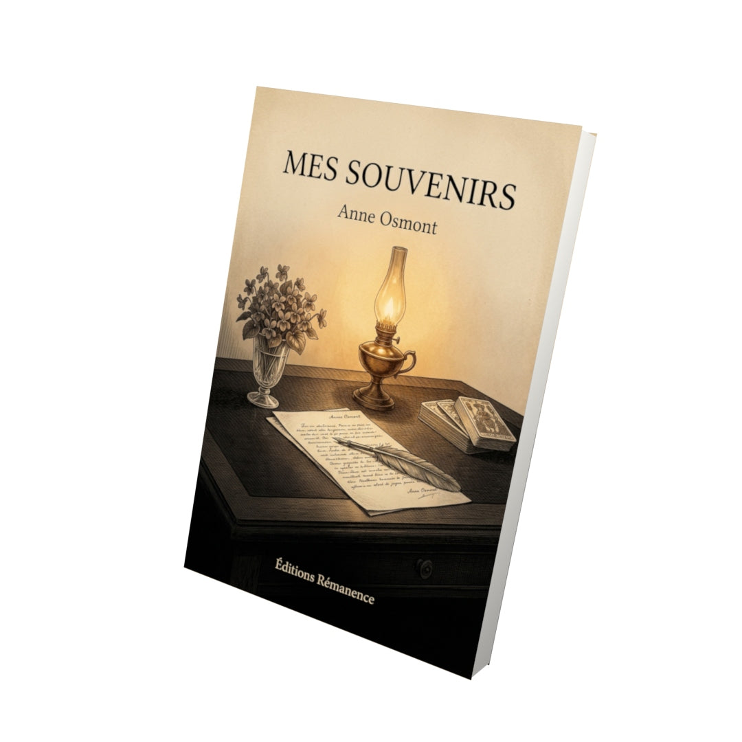 Livre Mes souvenirs par Marie d’Agoult - Vue 3D - Editions Remanence