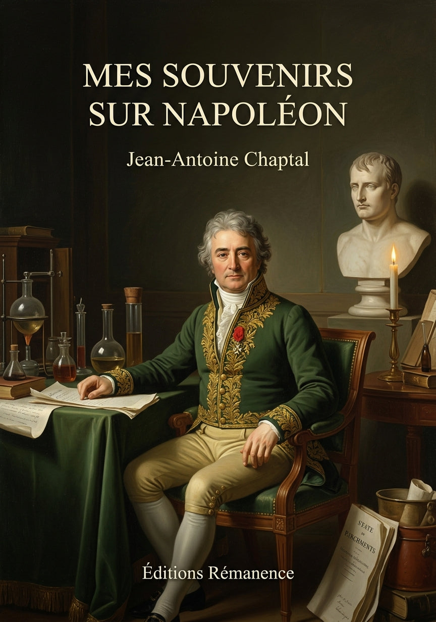 Livre Mes souvenirs sur Napoléon par Jean-Antoine Chaptal - Couverture - Editions Remanence