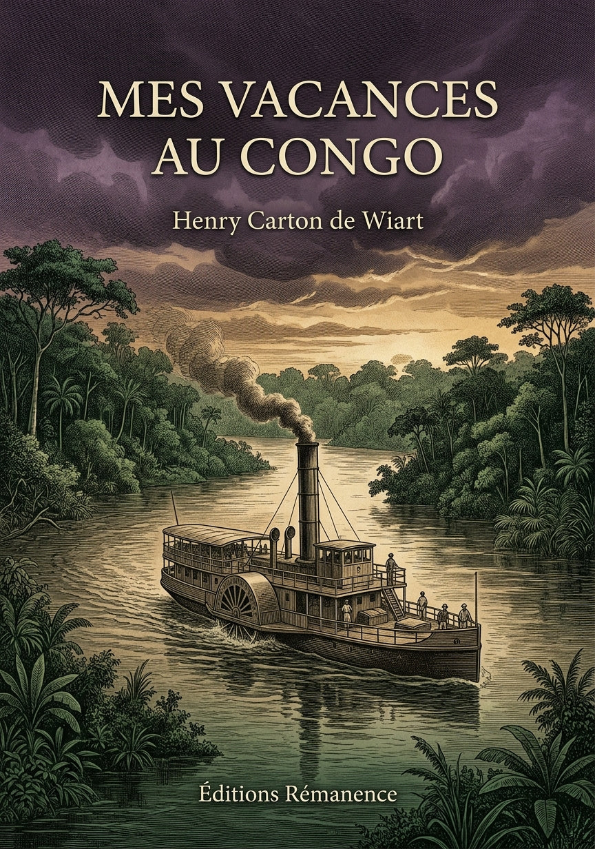 Livre Mes vacances au Congo par Henry Carton de Wiart - Couverture - Editions Remanence