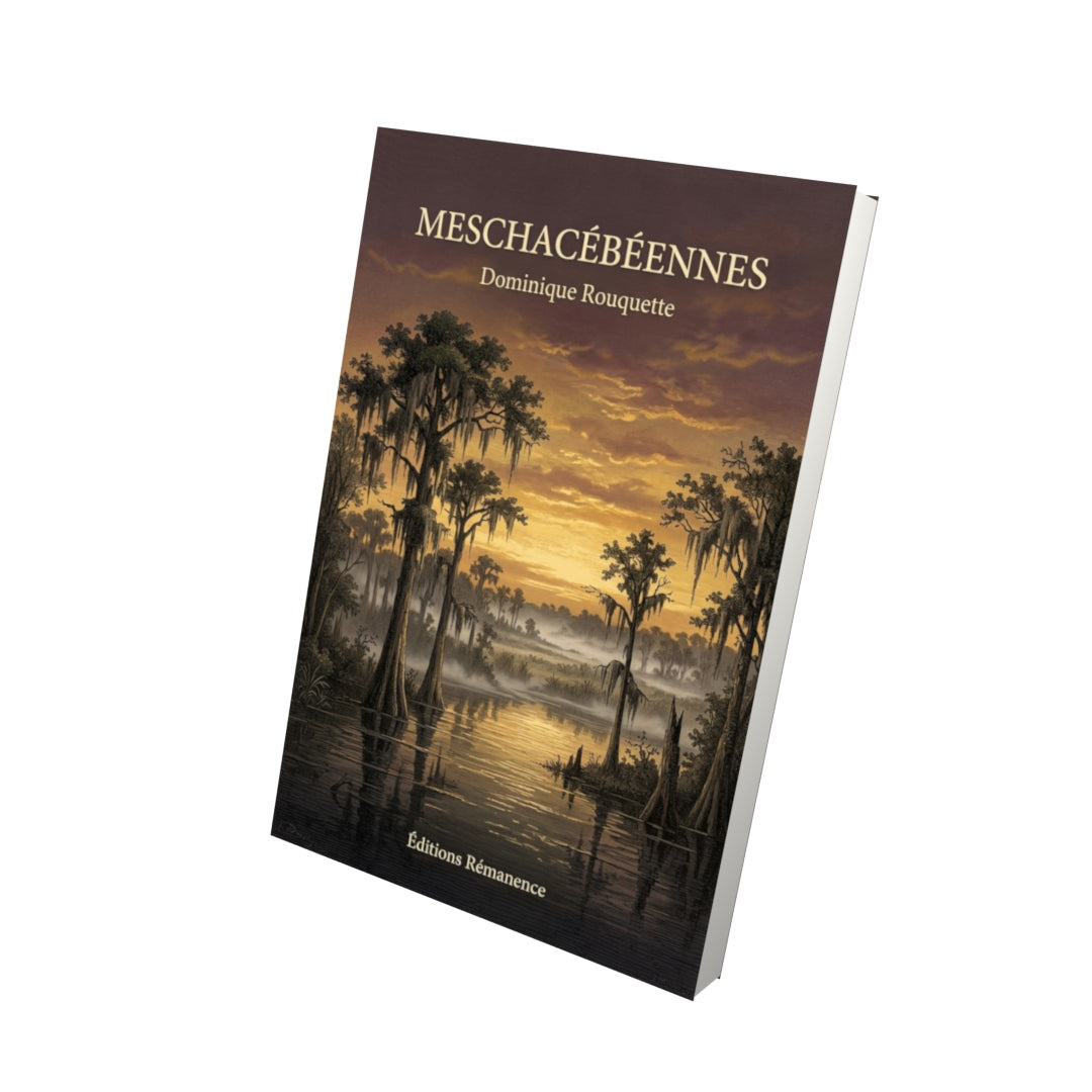 Livre Meschacébéennes par Dominique Rouquette - Vue 3D - Editions Remanence