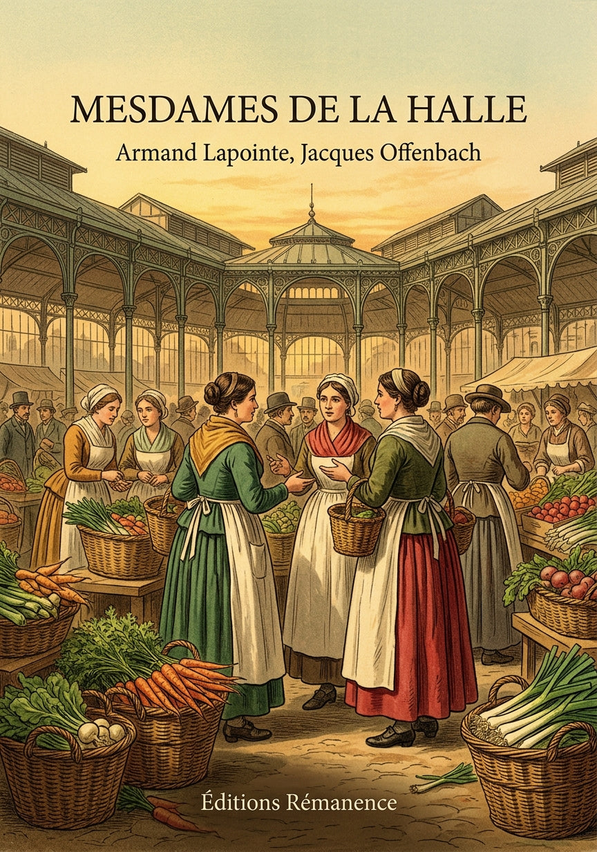 Livre Mesdames de la Halle par Armand Lapointe, Jacques Offenbach - Couverture - Editions Remanence