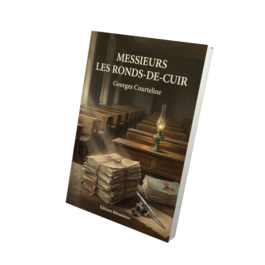 Livre Messieurs les ronds-de-cuir - Georges Courteline - Vue 3D - Editions Remanence