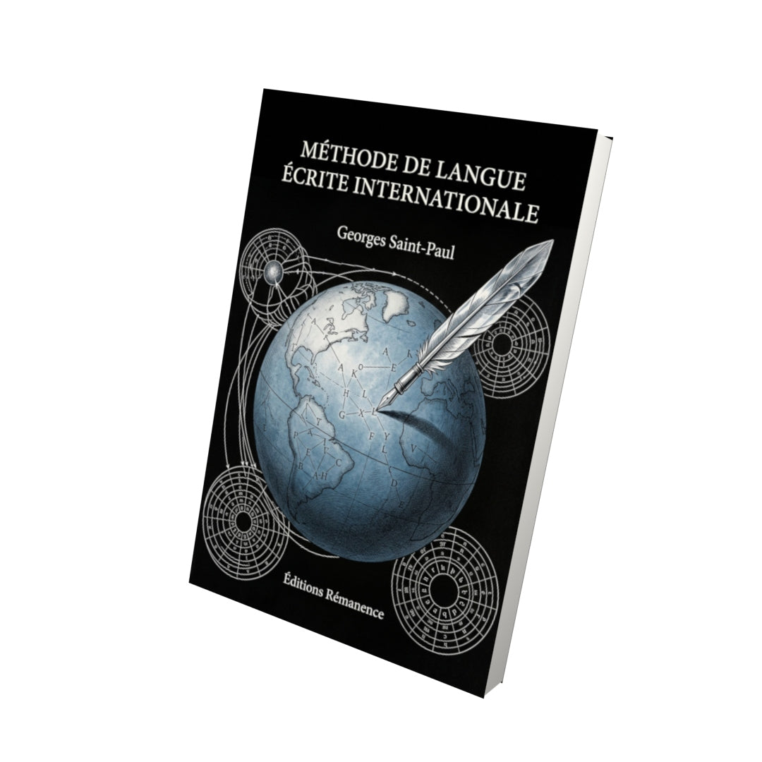 Livre Méthode de Langue écrite internationale par Georges Saint-Paul - Vue 3D - Editions Remanence